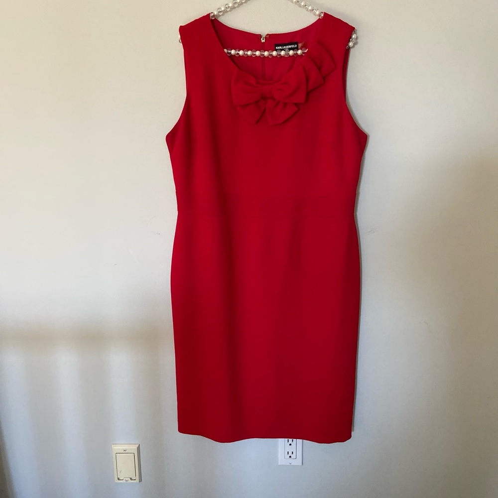 Red Jackie O dress